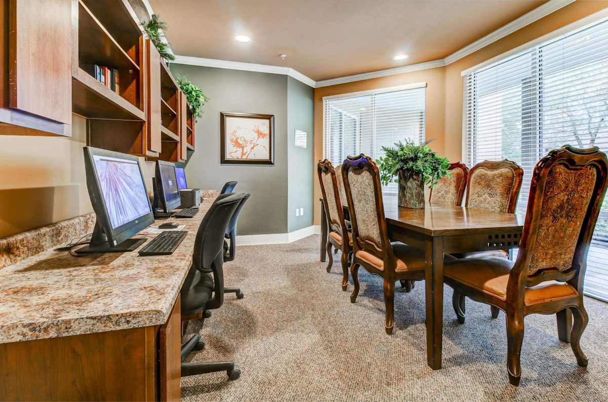 HemisView Village business center with conference table - San Antonio, TX