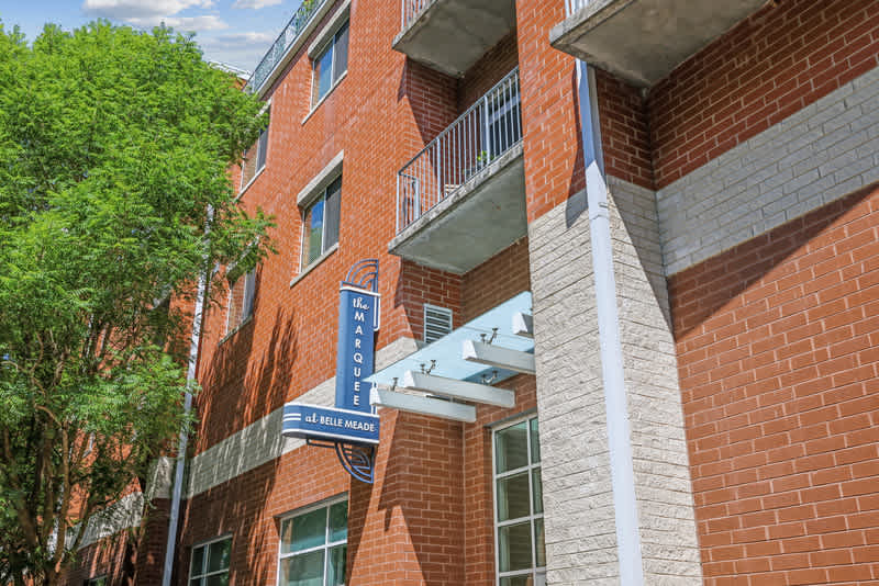 The Marquee at Belle Meade Apartments exterior brick building - Nashville, TN