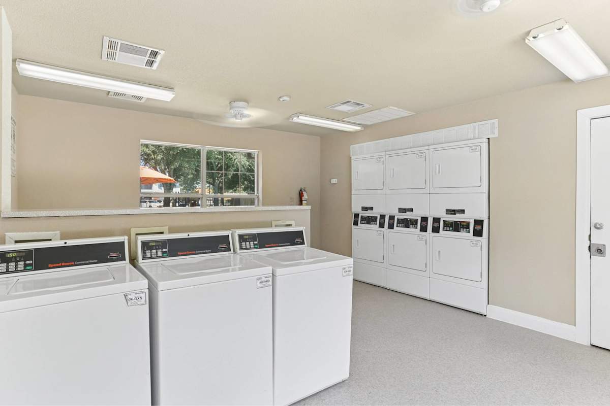 Flats at Five Mile Creek on-site laundry room - Dallas, TX