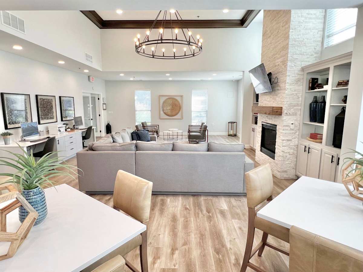 Brook View Apartments living room and dining area - Marlton, NJ