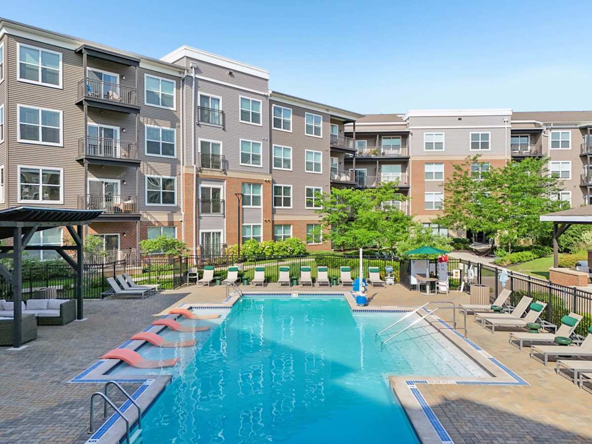 The Ashby at South Hills Village Station heated saltwater pool - Upper St Clair, PA