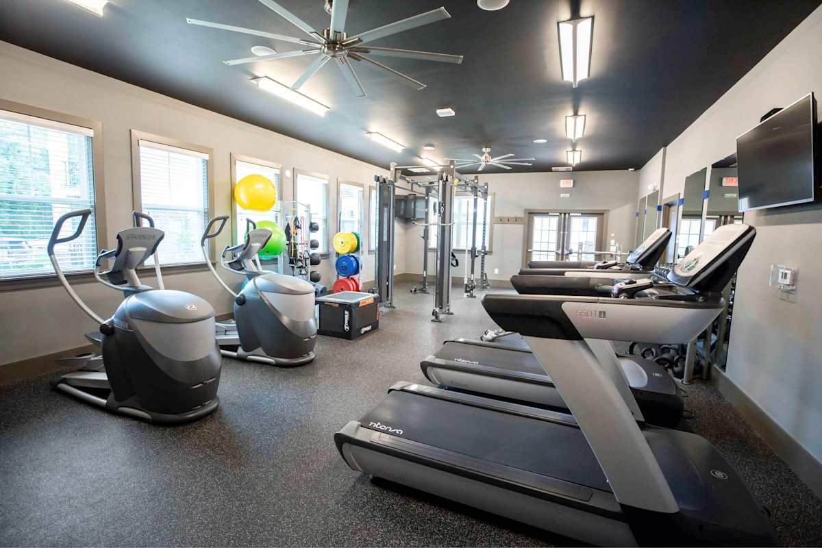 Country Park at Tall Oaks fitness center with cardio equipment - Greensboro, NC