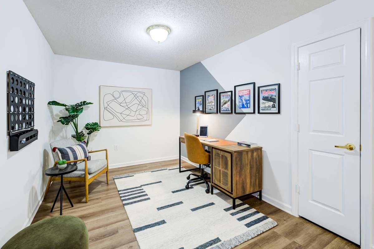 Legacy at Cross Creek home office nook with desk and chair - Fayetteville, NC