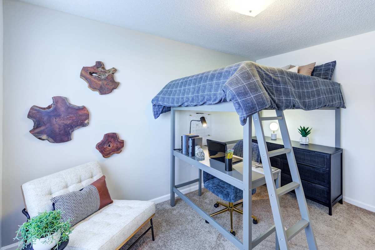 Legacy at Cross Creek bedroom with bunk bed setup - Fayetteville, NC