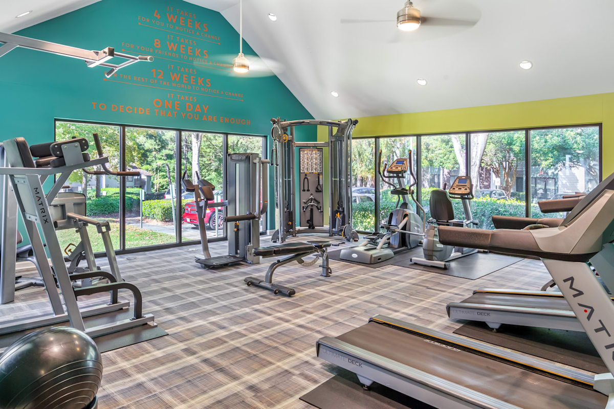 The Hargrove at Southpoint fitness center equipment - Durham, NC