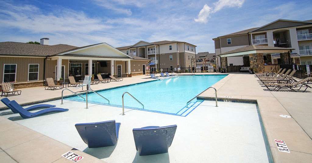 Peachtree Village pool and community buildings - Boiling Springs, SC