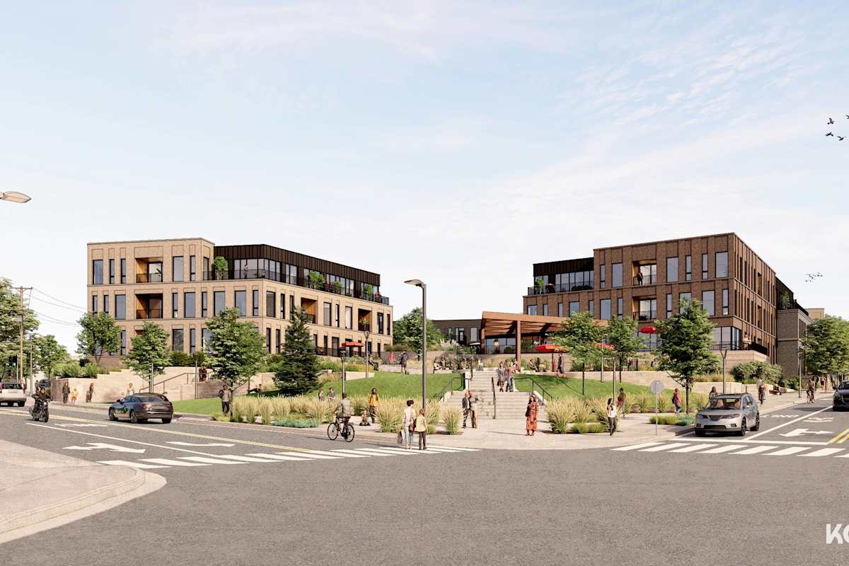 Vista Village exterior streetscape view - Wauwatosa, WI