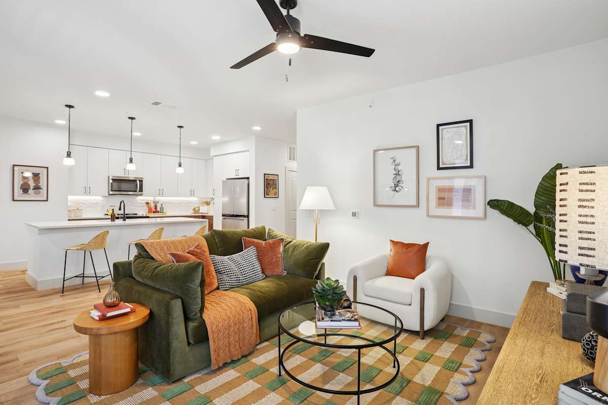 Whitlow apartment living room - Lewisville, TX