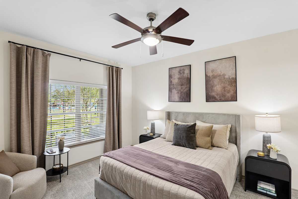 Capri Villas at the Lake bedroom interior - Conroe, TX
