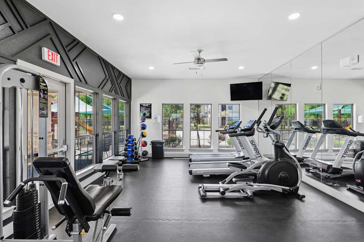Capri Villas at the Lake fitness center treadmills and ellipticals - Conroe, TX