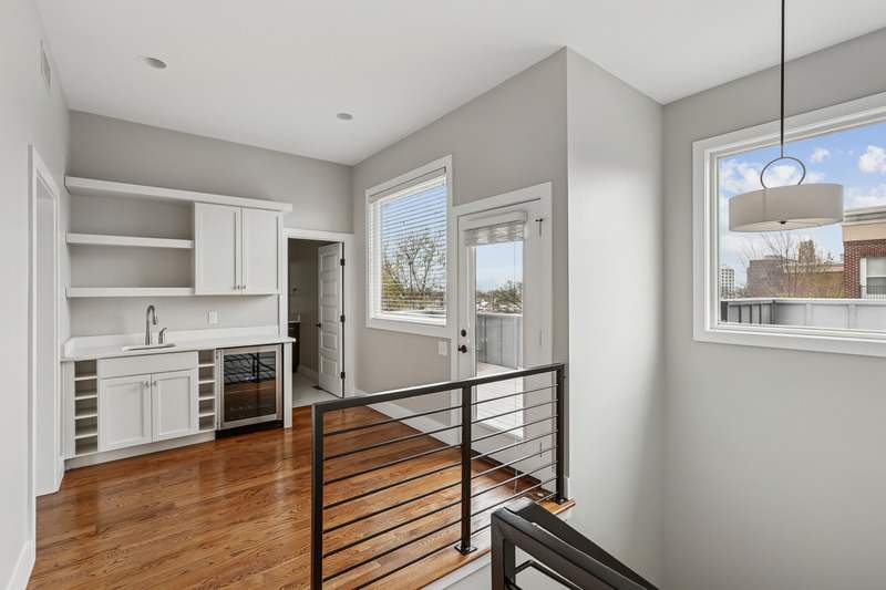 119 30th Ave Apartments kitchen with railing detail - Nashville, TN