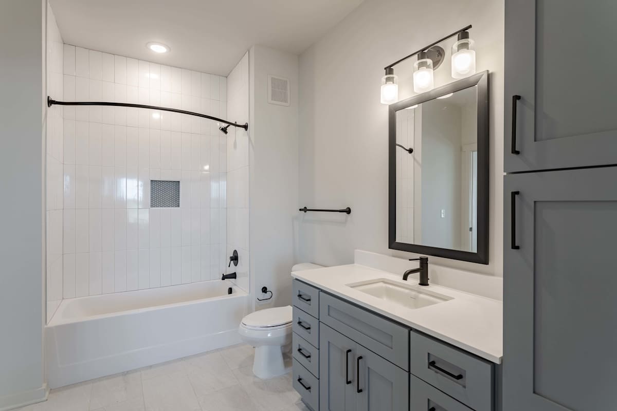 Solstice at June Lake bathroom with tub and vanity - Spring Hill, TN