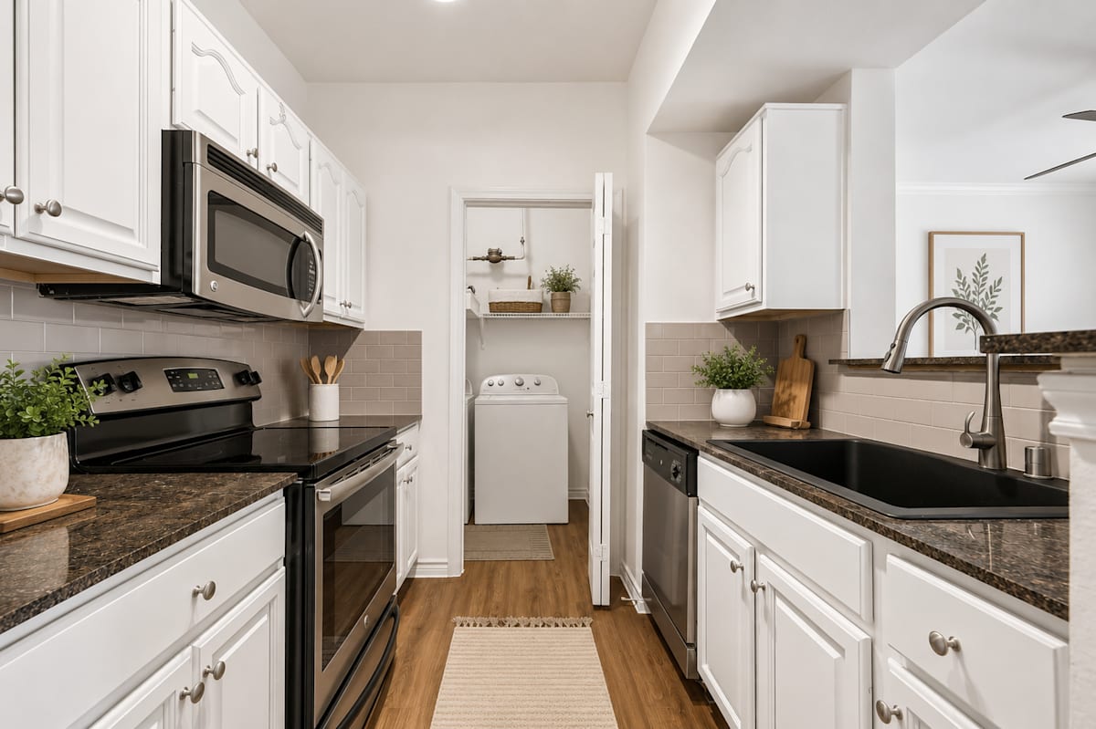 St Moritz kitchen with granite counters - Dallas, TX
