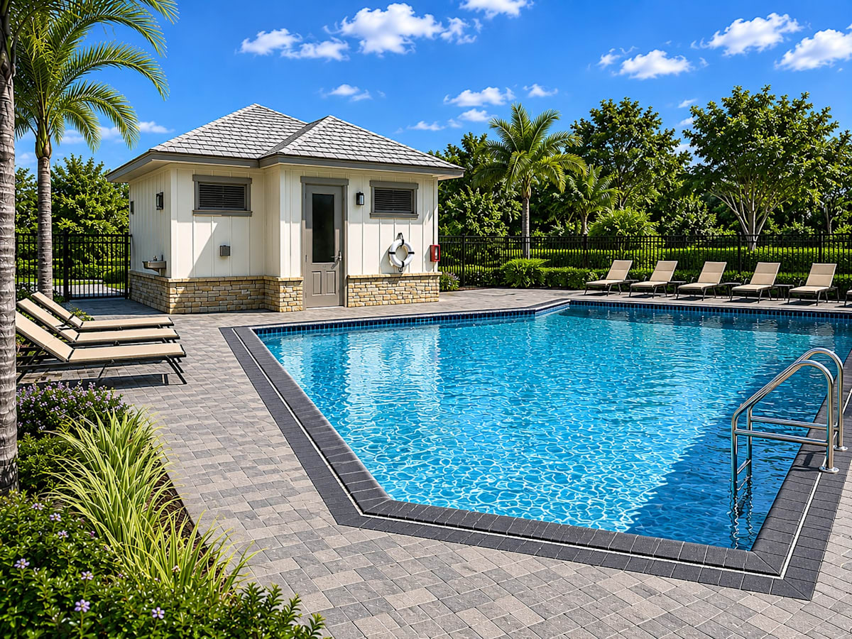 Highland Ridge Townhomes pool - Gainesville, FL