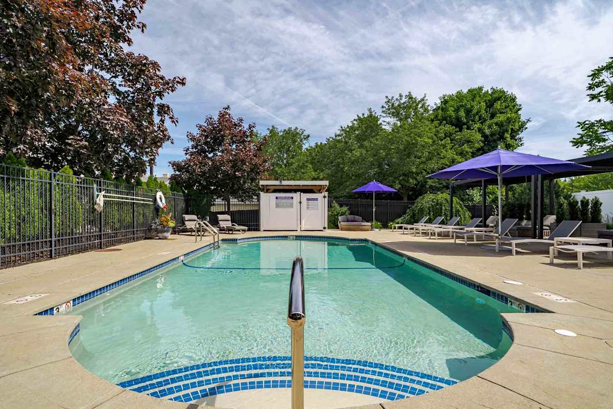 Wellington Place pool with diving board - Medford, MA