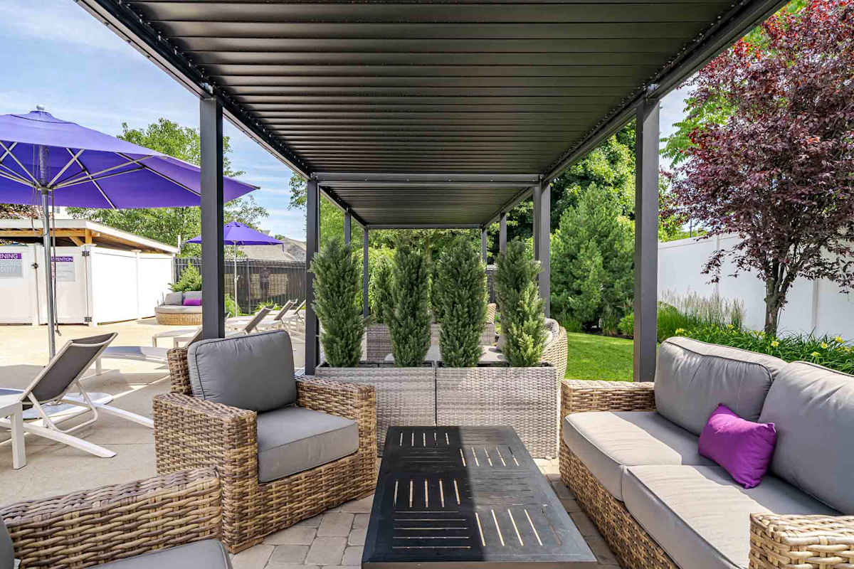 Wellington Place outdoor lounge seating - Medford, MA