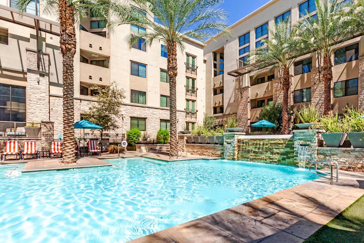 Pool and poolside area at Biltmore at Camelback.