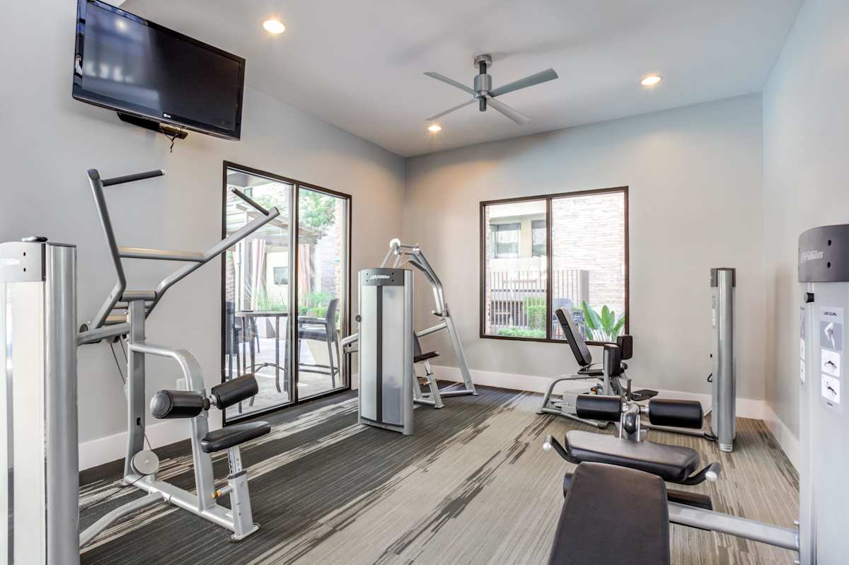 Fitness room at Biltmore at Camelback.