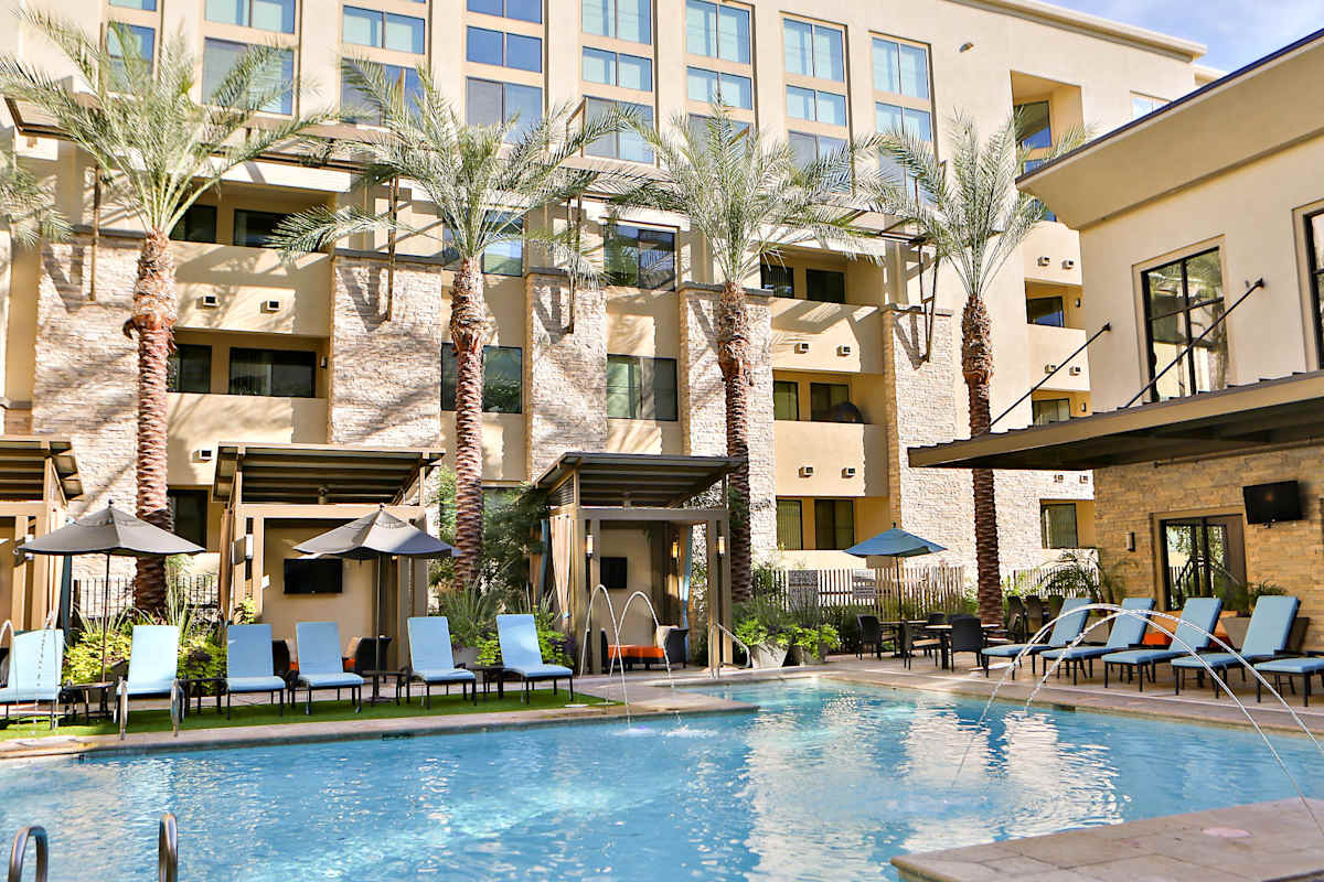 Pool and poolside area at Biltmore at Camelback.
