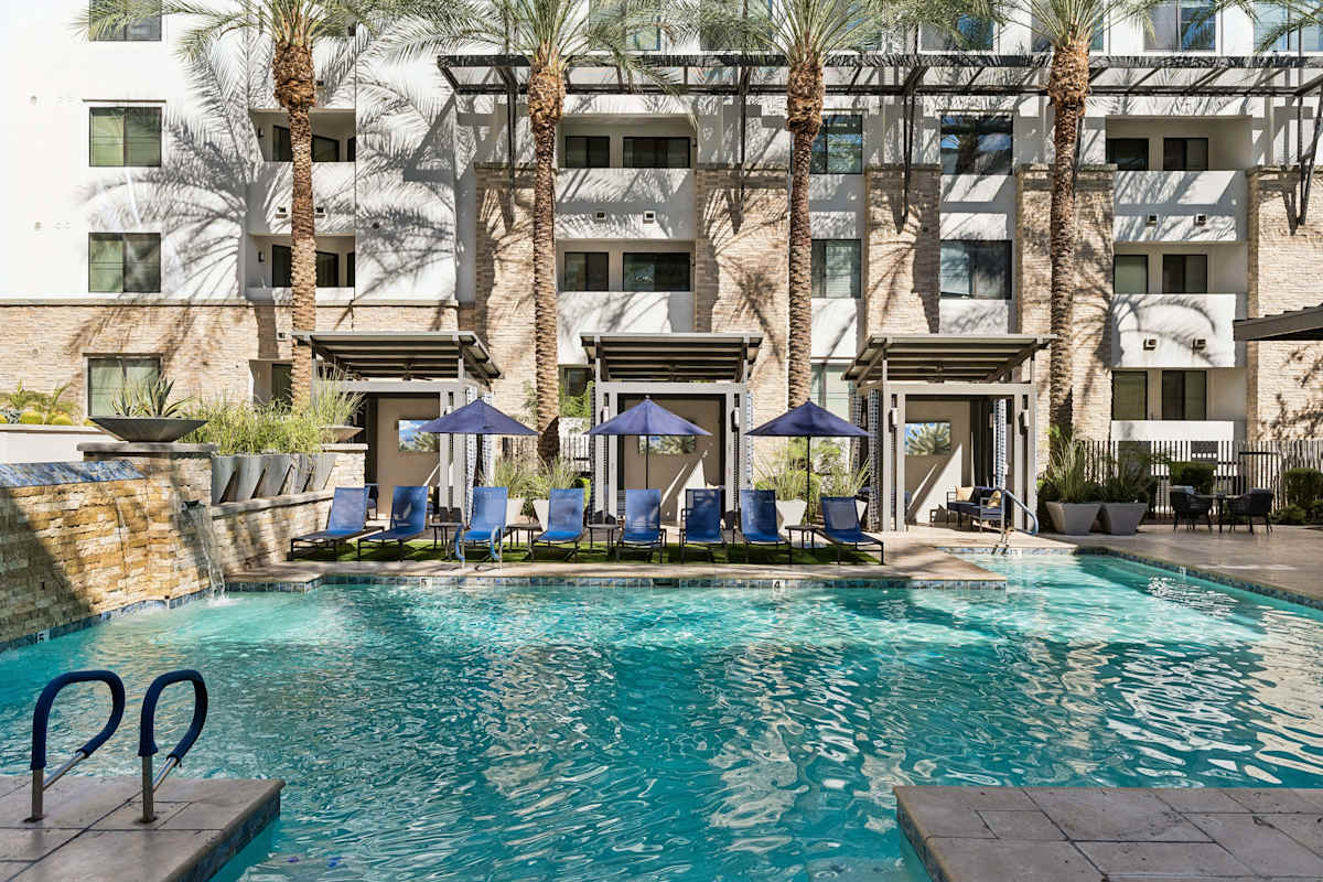 Pool and poolside area at Biltmore at Camelback.