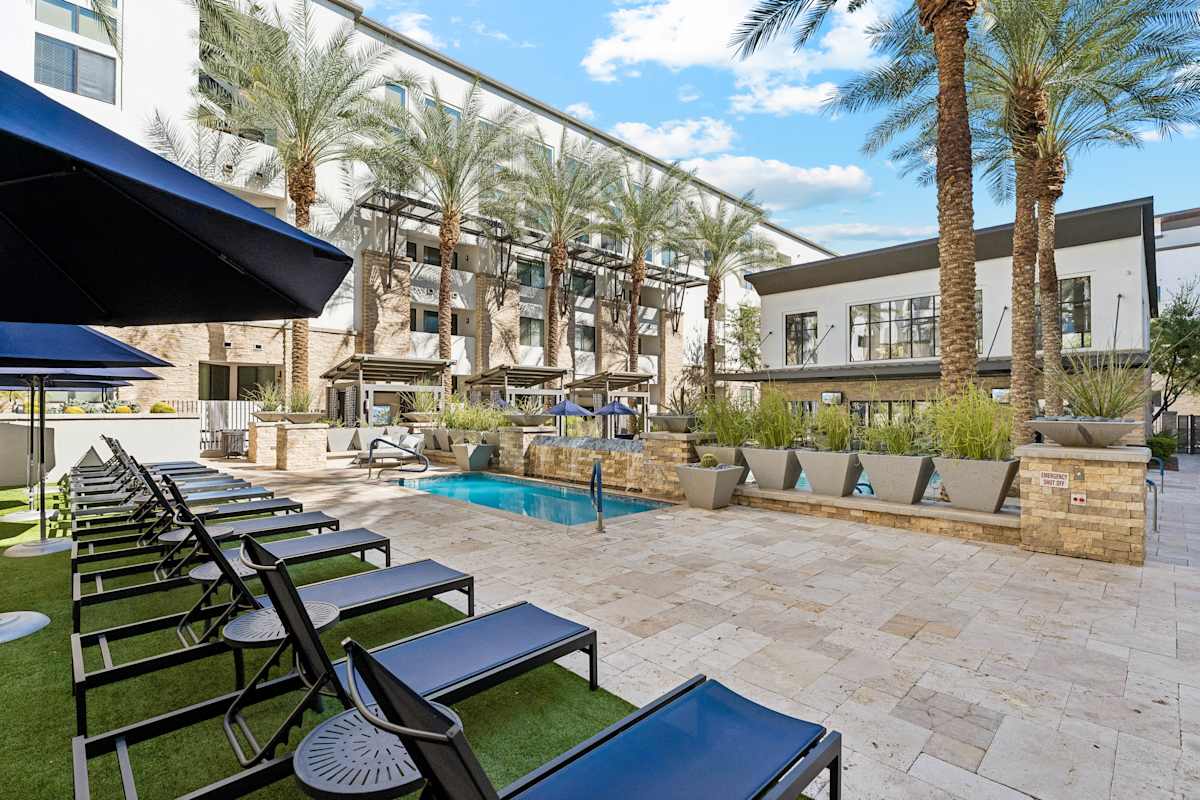 Pool and poolside area at Biltmore at Camelback.