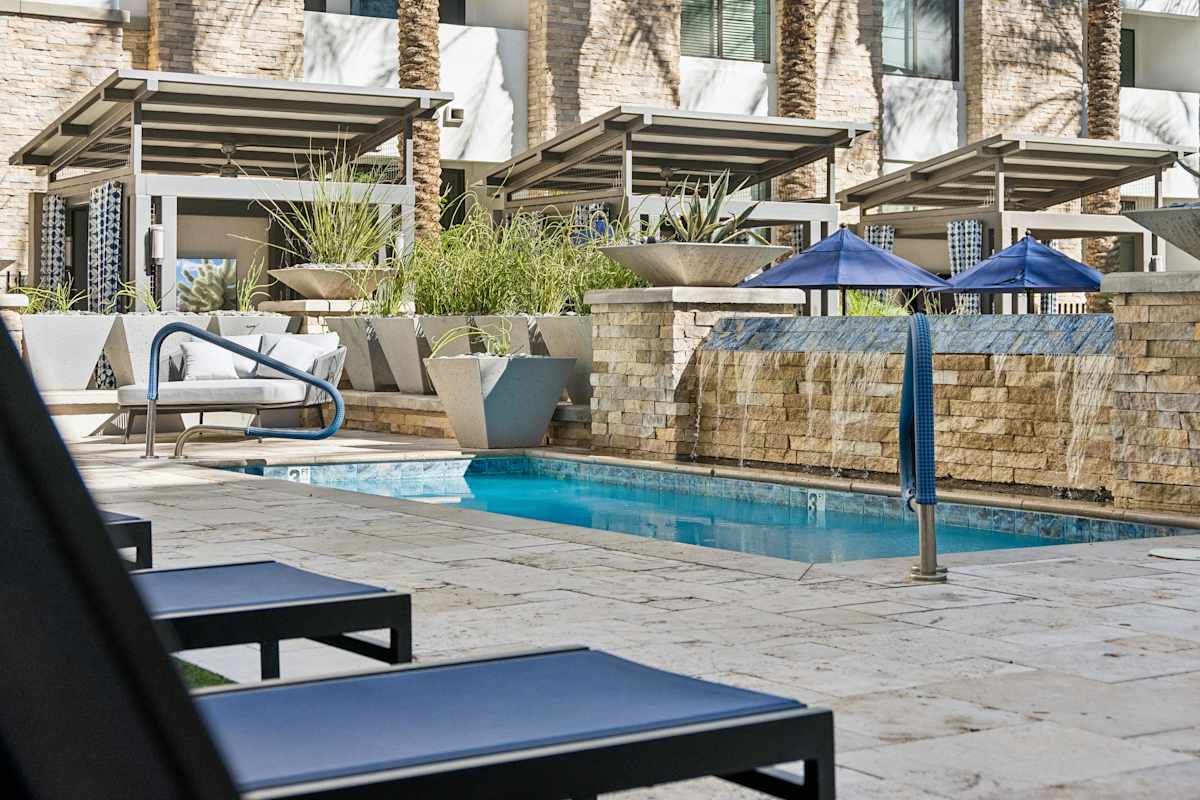Pool and poolside area at Biltmore at Camelback.