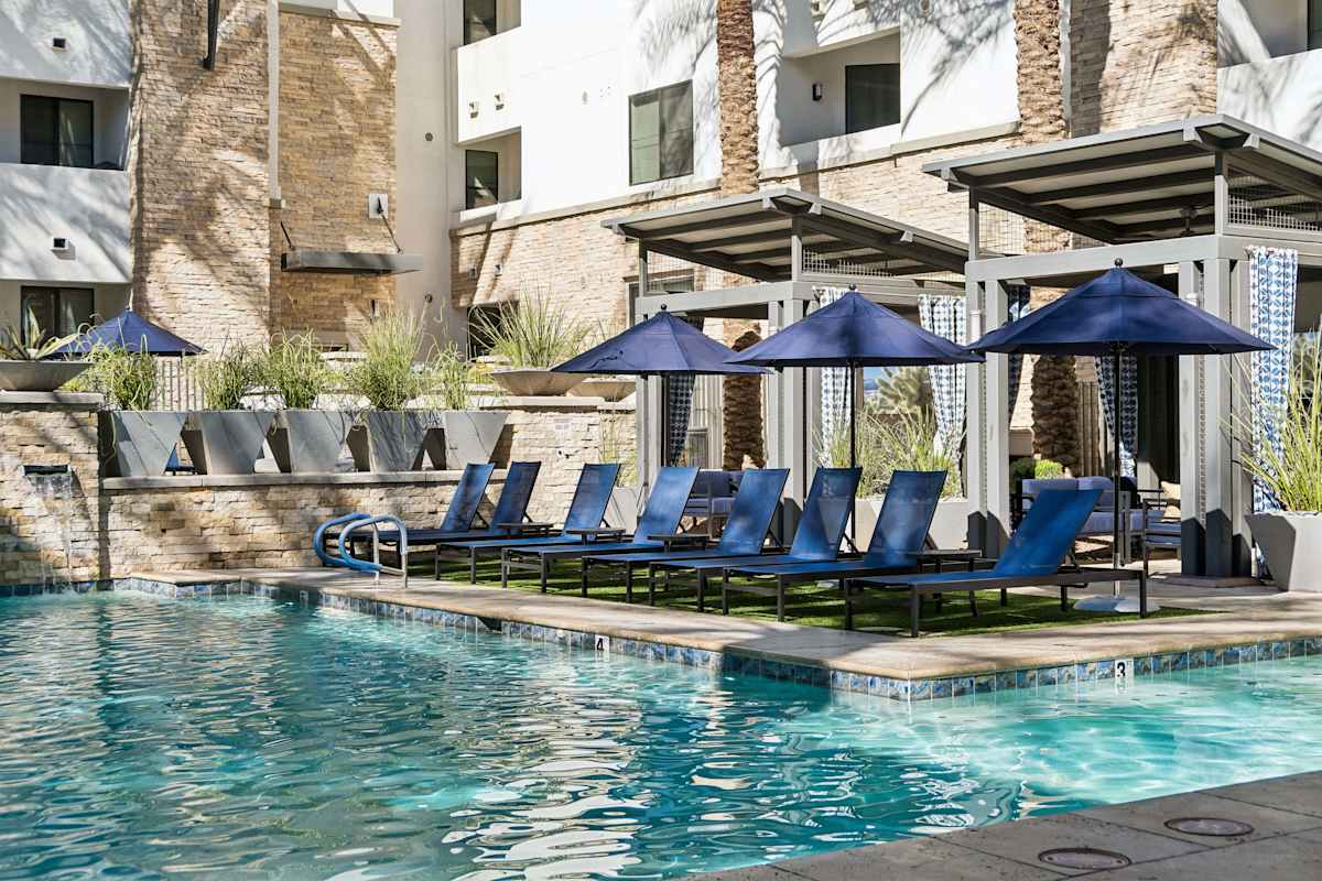 Pool and poolside area at Biltmore at Camelback.