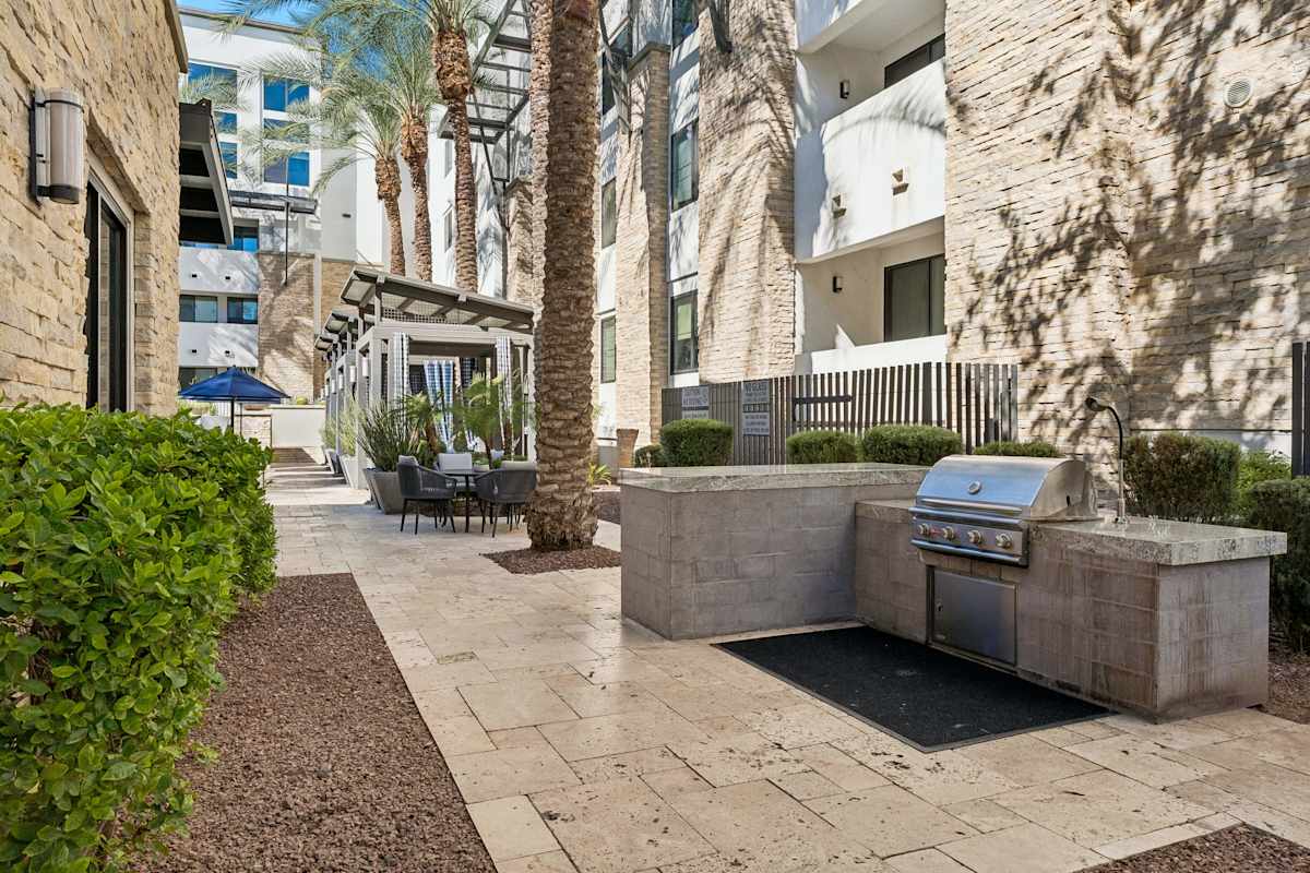 Outdoor grills at Biltmore at Camelback.