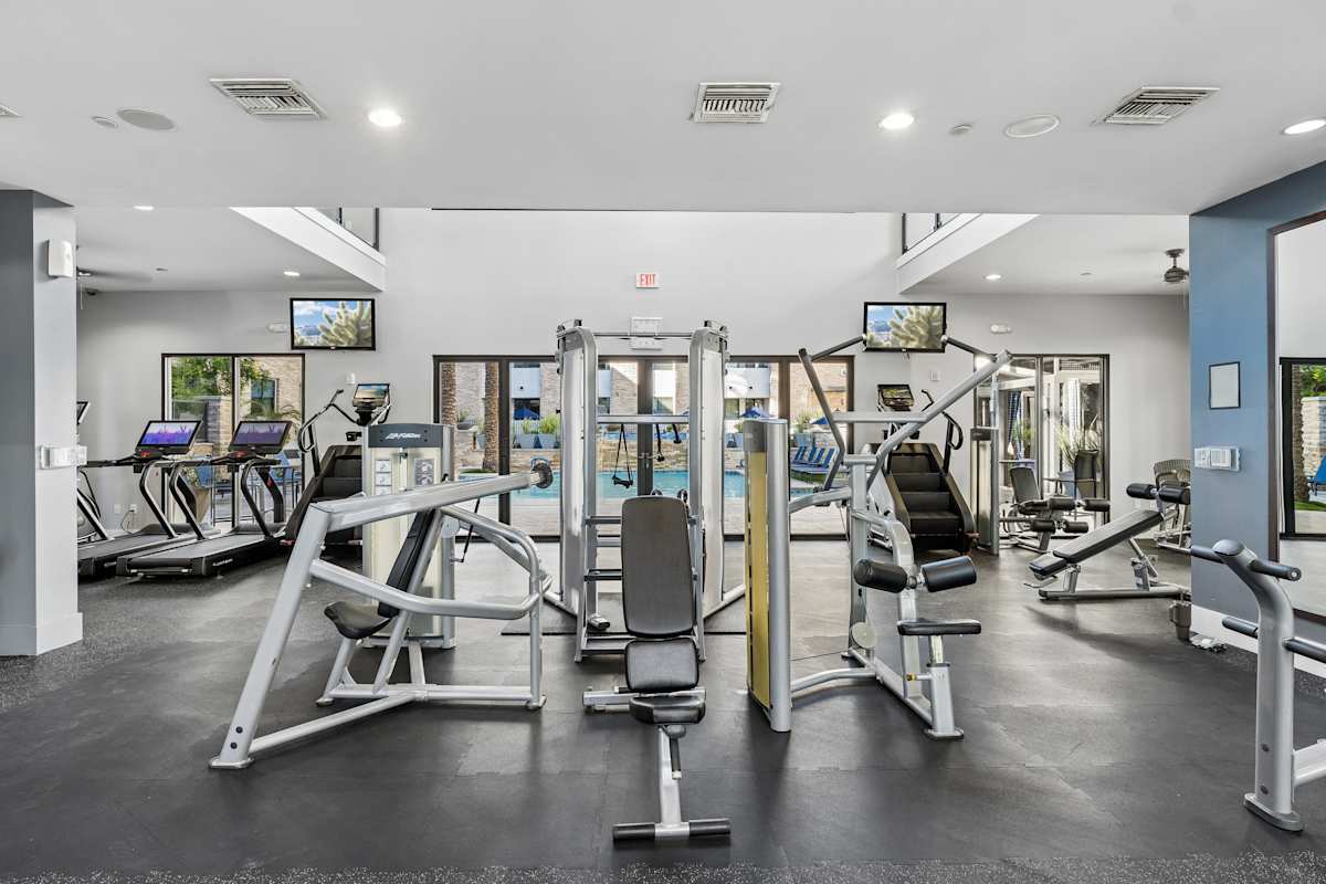 Fitness room at Biltmore at Camelback.