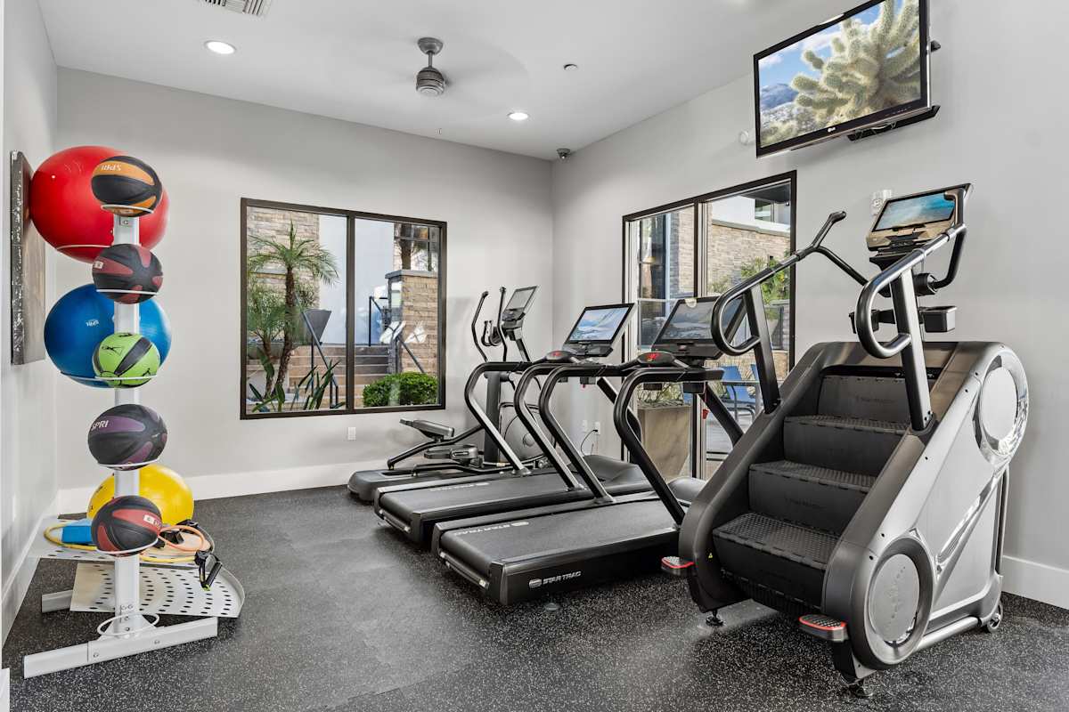 Fitness room at Biltmore at Camelback.