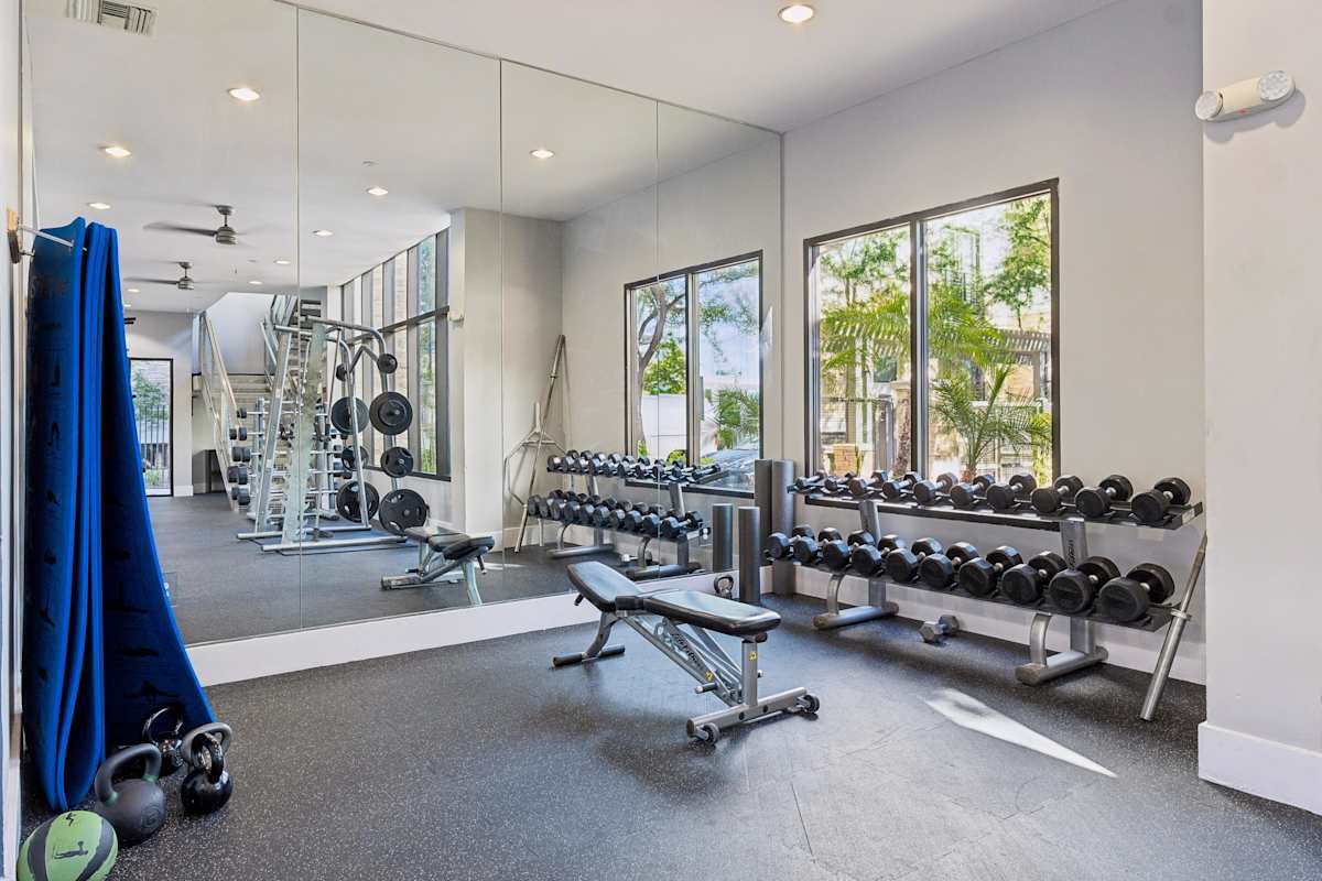 Fitness room at Biltmore at Camelback.