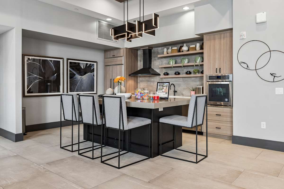 Clubhouse kitchen at Biltmore at Camelback.