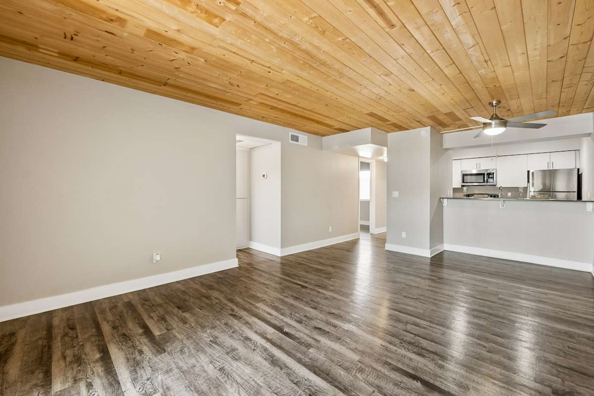 Unfurnished apartment interior at Icon on Central.