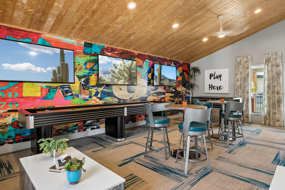 Shared interior space at Icon on Central.