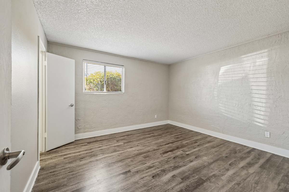 Unfurnished bedroom at Icon on Central.