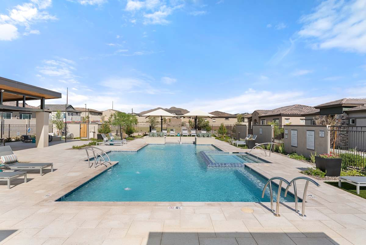 Swimming pool and adjoining community buildings at Avilla Vista Norte.