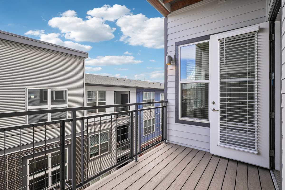 Westend balcony with black railing - Denver, CO