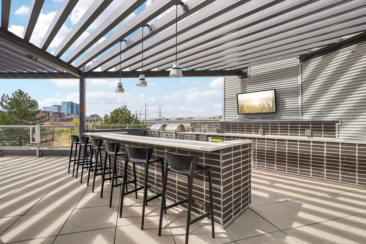 Westend rooftop bar seating area - Denver, CO