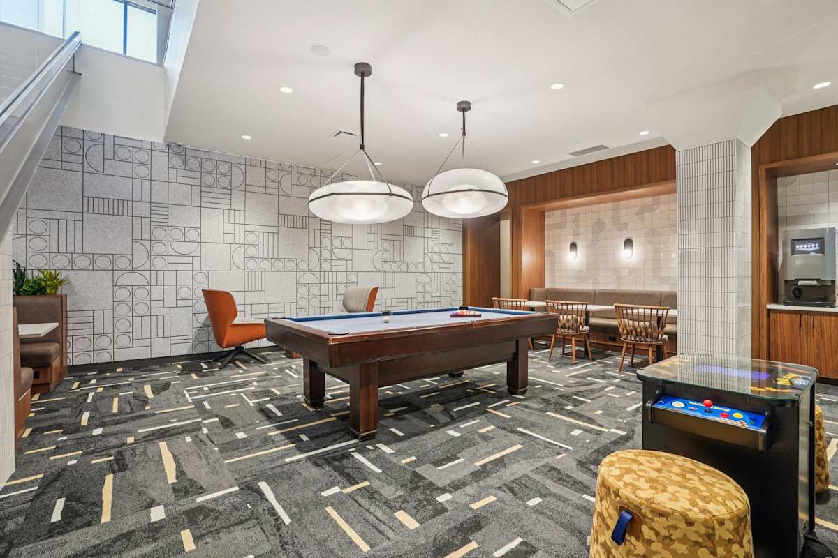 Arcata Apartments game room with pool table - Golden Valley, MN
