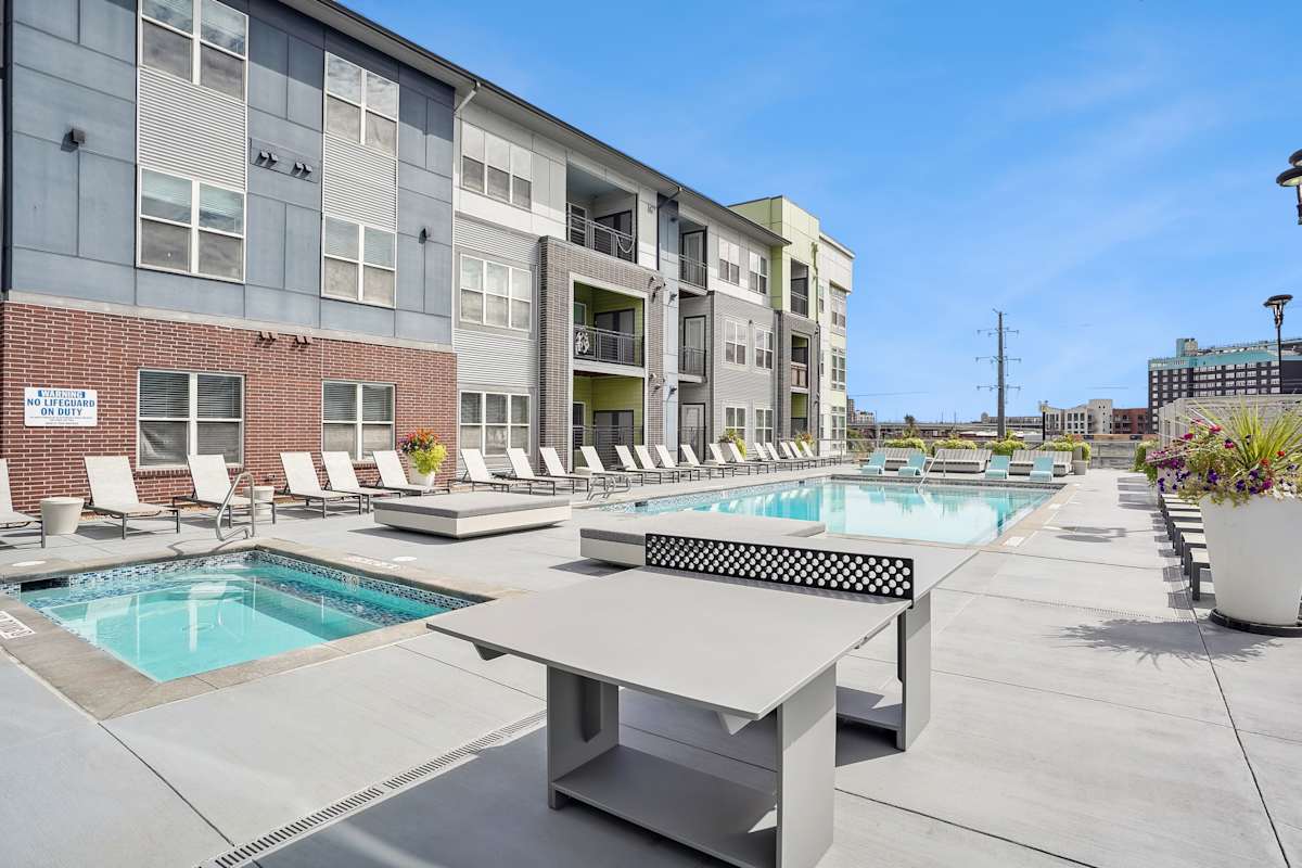 Westend poolside table and chairs - Denver, CO