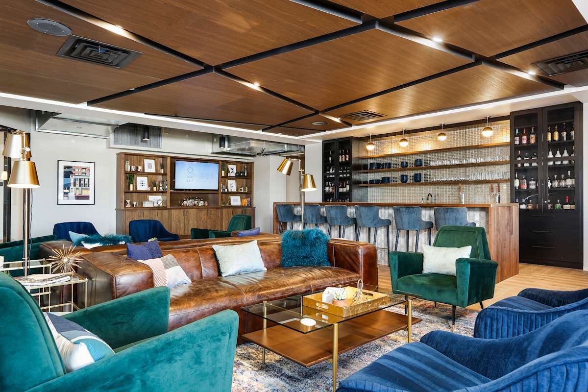 The Lydian lounge with bar seating - Denver, CO