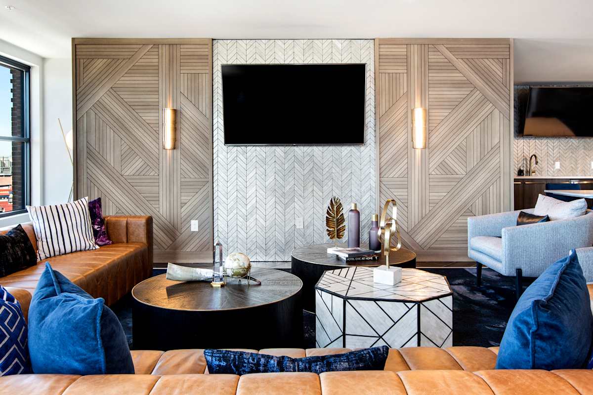 The Lydian resident lounge seating area - Denver, CO