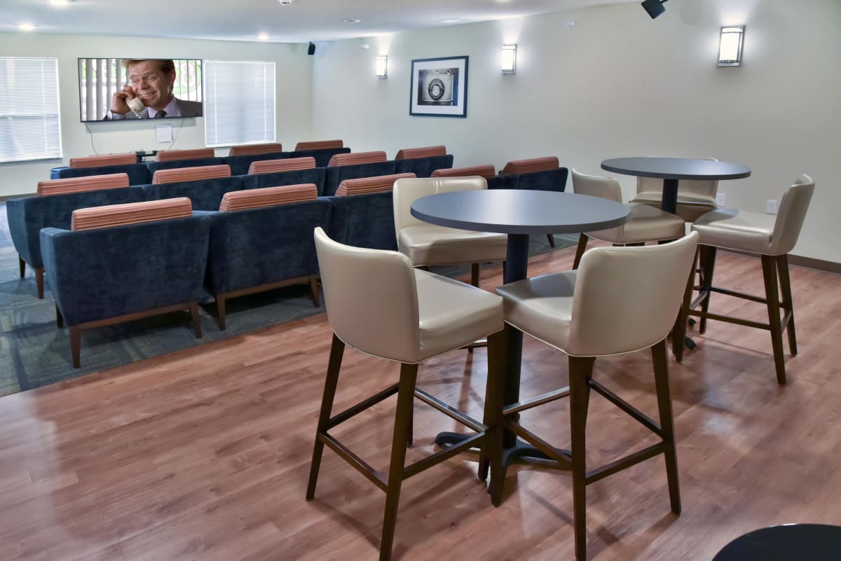 Cardinal Point Apartments theater room seating area - Grand Forks, ND