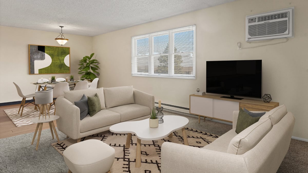 Castlerock Apartment Homes dining and living area - Billings, MT