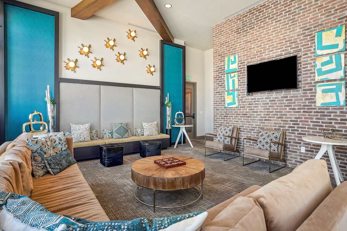 Civic Lofts resident lounge seating - Denver, CO