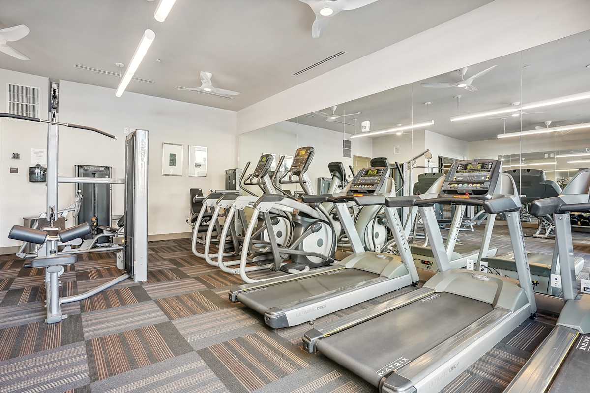 Civic Lofts fitness center cardio and weights - Denver, CO