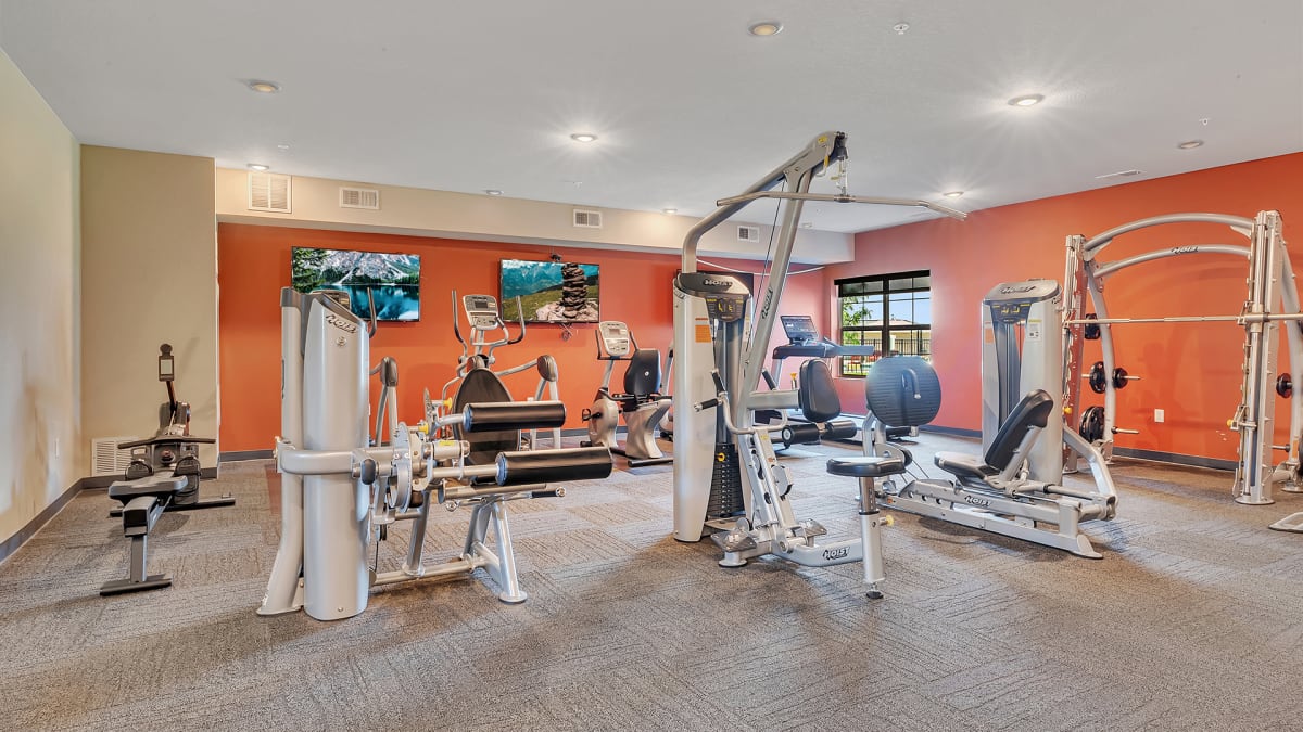 Monticello Crossings fitness center with cardio equipment - Monticello, MN