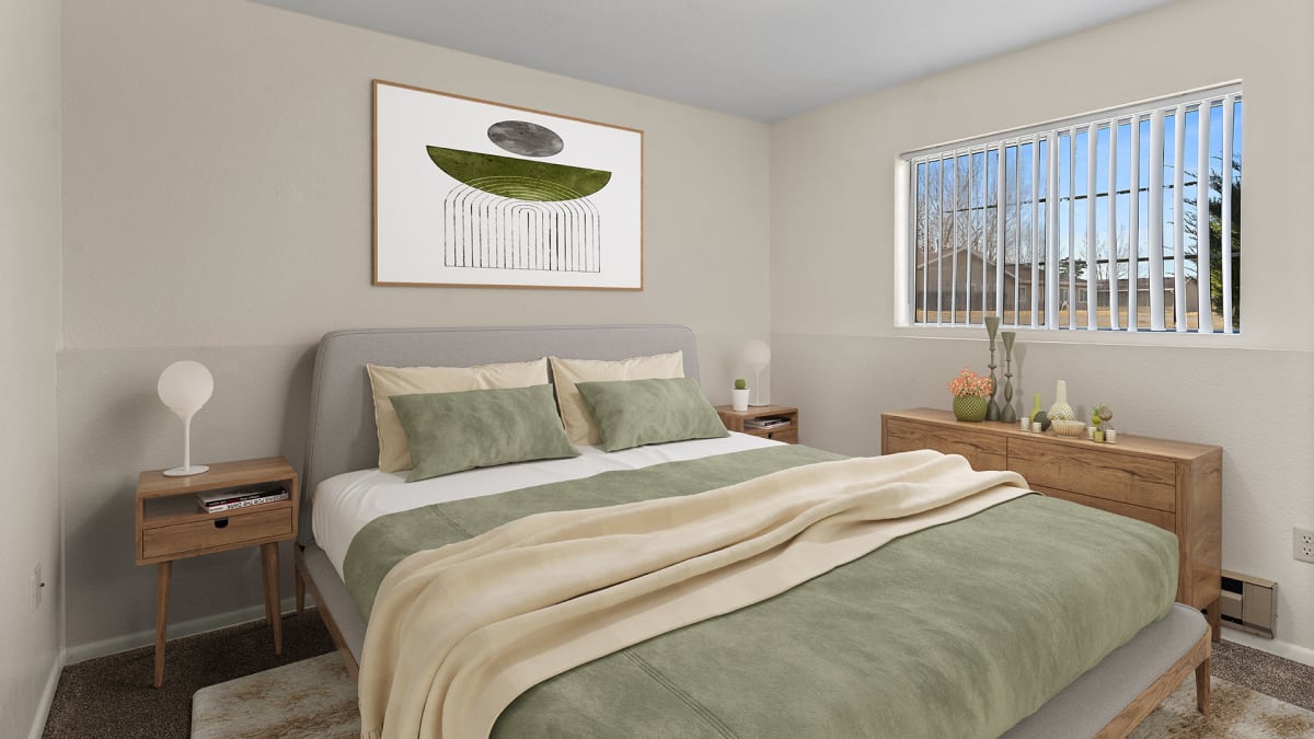 Olympic Village Apartments bedroom - Billings, MT