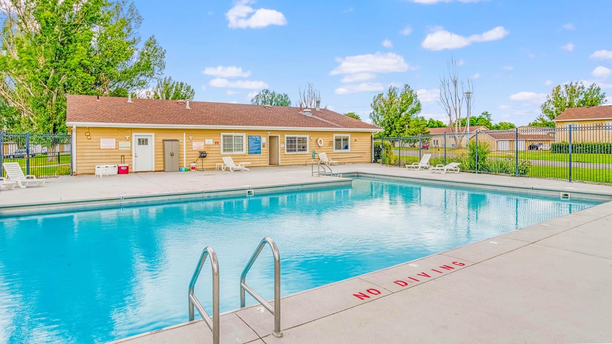 Olympic Village Apartments outdoor pool - Billings, MT