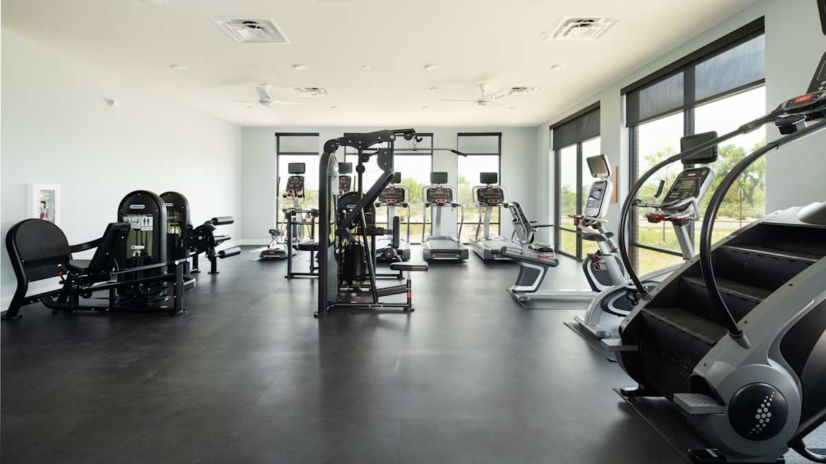 Railway Flats Apartments fitness center treadmills and machines - Loveland, CO